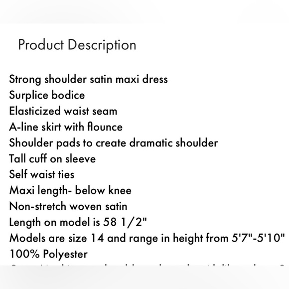 Eloquii Black satin wrap maxi dress plus size - Picture 5 of 5